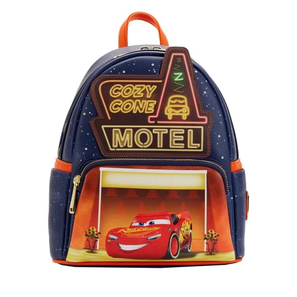 🚨NEW🚨Cars Cozy Cone Motel Glow Backpack & Wallet- Loungefly - Picture 2 of 15